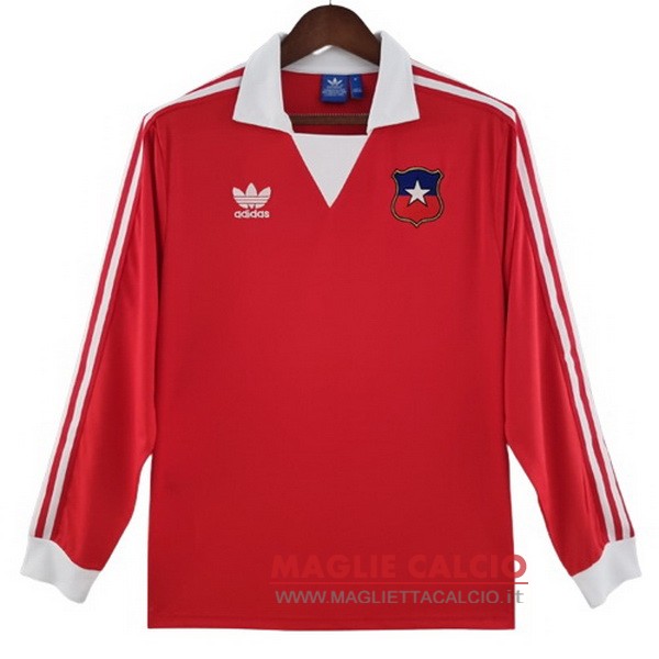 nuova prima manica lunga magliette nazionale chile retro 1982