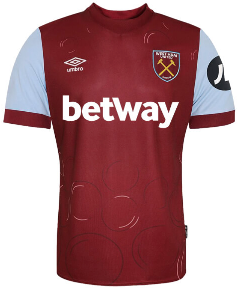 thailandia nuova prima divisione magliette west ham 2023-2024