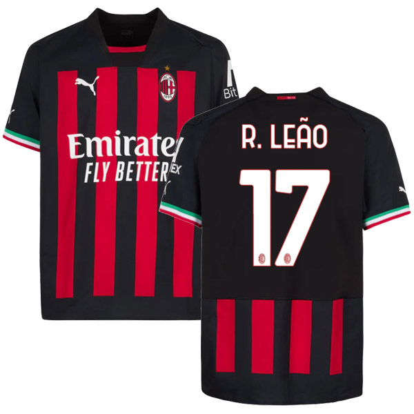 nuova maglietta ac milan 2022-2023 R.Leão 17 prima
