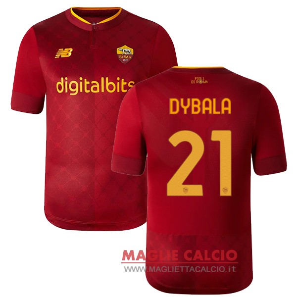 nuova magliette as roma 2022-2023 Dybala 21 prima