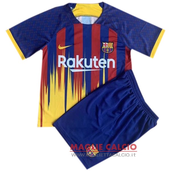 nuova concetto magliette barcellona set completo bambino 2022-2023 blu rosso