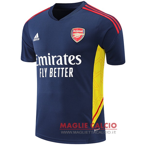 nuova formazione magliette arsenal 2022-2023 blu navy grigio