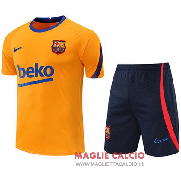 nuova formazione set completo divisione magliette barcelona 2022-2023 arancione i blu