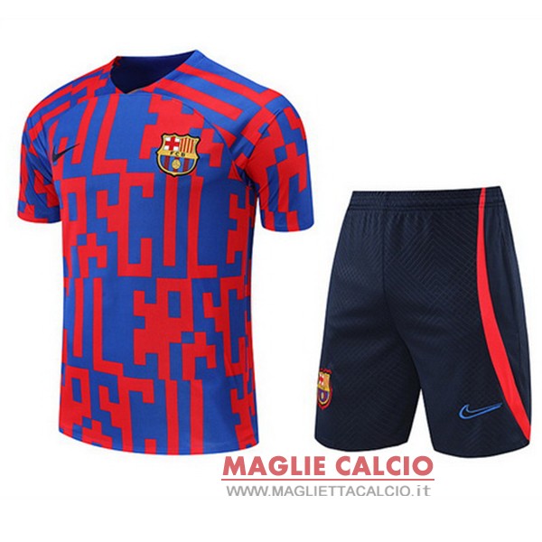 nuova formazione set completo divisione magliette barcelona 2022-2023 rosso blu