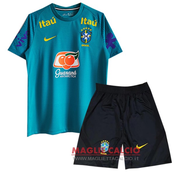 nuova formazione set completo divisione magliette brasile coppa del mondo 2022 verde nero