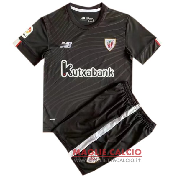 nuova magliette portiere athletic bilbao set completo bambino 2022-2023 nero