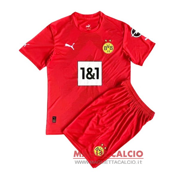 magliette portiere borussia dortmund set completo bambino 2022-2023 rosso