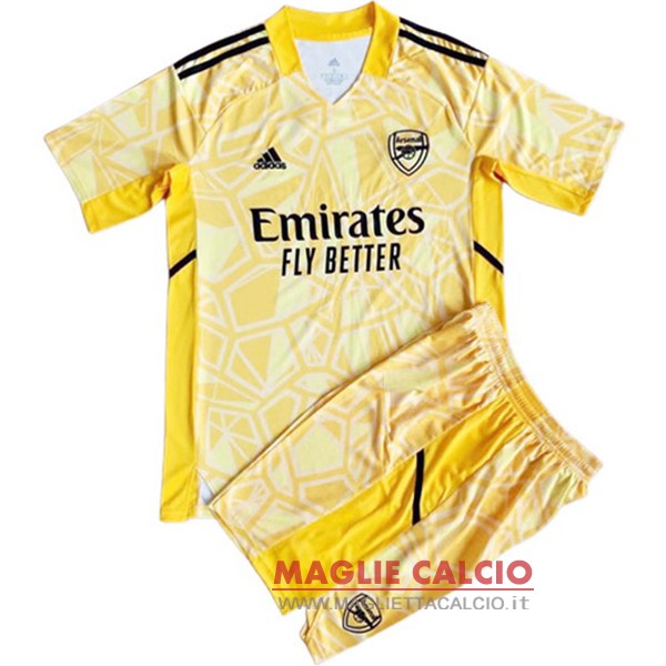 thailandia nuova portiere magliette arsenal set completo uomo 2022-2023 giallo