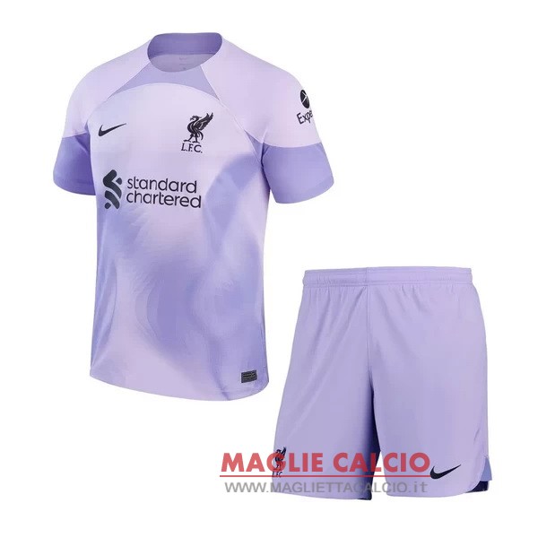 nuova divisione magliette portiere liverpool 2022-2023 purpureo