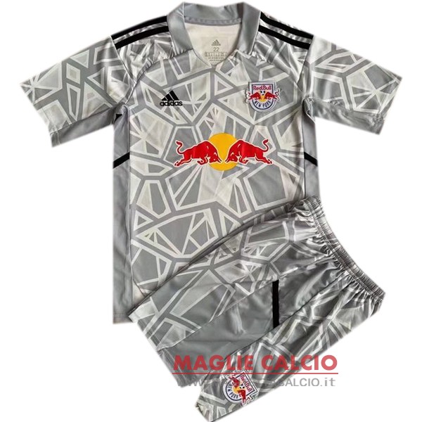 nuova divisione portiere magliette new york red bulls set completo uomo 2022-2023 grigio