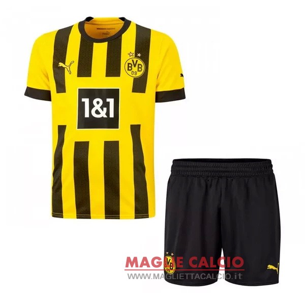 prima magliette borussia dortmund set completo bambino 2022-2023