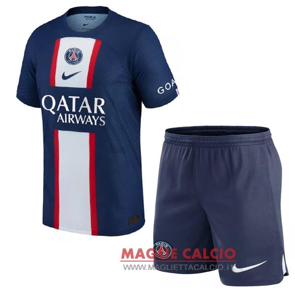 nuova prima magliette paris saint germain set completo bambino 2022-2023