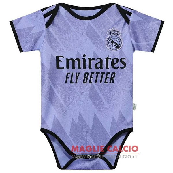 nuova seconda maglietta real madrid tutine bambino 2022-2023