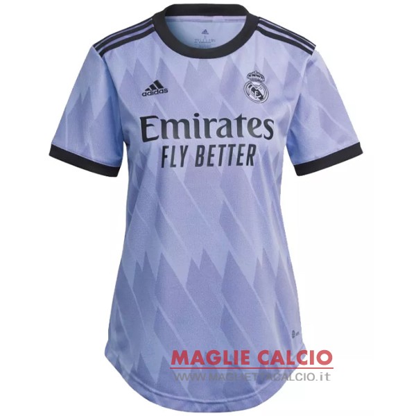 nuova seconda magliette real madrid donna 2022-2023