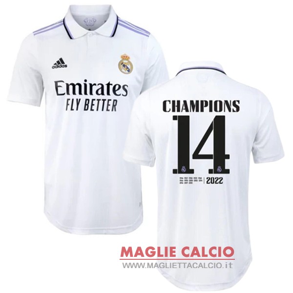 thailandia champions giocatoridivisione magliette real madrid 2022-2023 prima 14 bianco