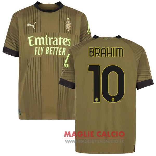 nuova maglietta ac milan 2022-2023 Brahim 10 prima