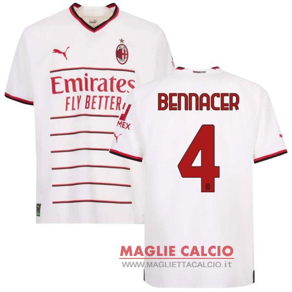 nuova maglietta ac milan 2022-2023 Bennacer 4 segunda