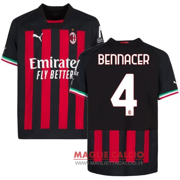 nuova maglietta ac milan 2022-2023 Bennacer 4 prima