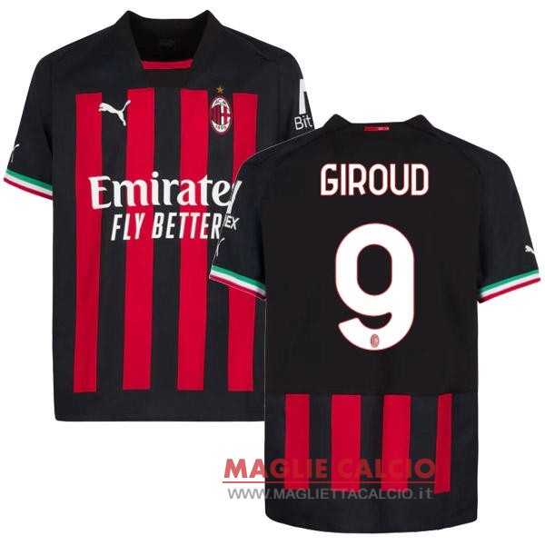 nuova maglietta ac milan 2022-2023 Giroud 9 prima