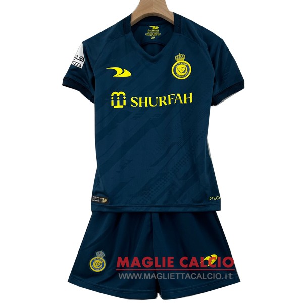 nuova primera magliette Al Nassr FC set completo bambino 2022-2023 blu