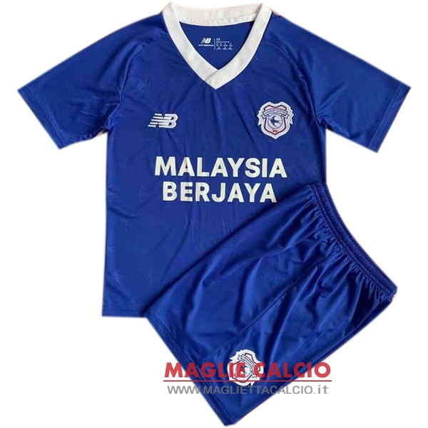 nuova prima divisione magliette cardiff city set completo uomo 2022-2023