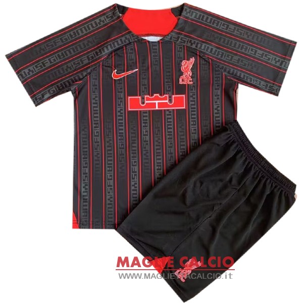 nuova speciale magliette liverpool set completo bambino 2022-2023 rosso