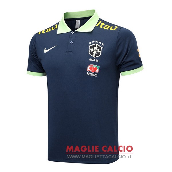 brasile blu navy I verde magliette polo nuova 2023