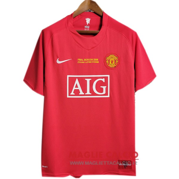 nuova prima divisione magliette Manchester United finales retro 2007-2008