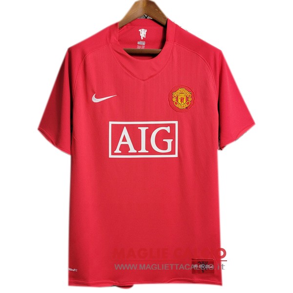 nuova prima divisione magliette Manchester United retro 2007-2008