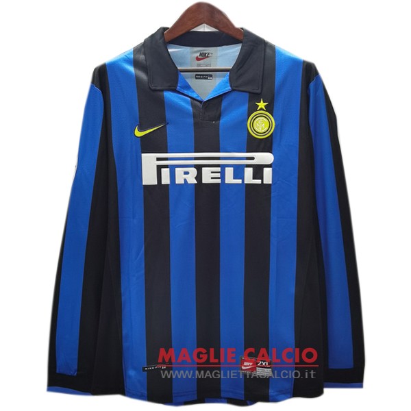 nuova prima manica lunga divisione magliette Inter Milan retro 2009-2010