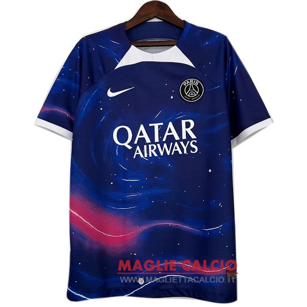 tailandia nuova speciale divisione magliette paris saint germain 2023-2024 blu navy