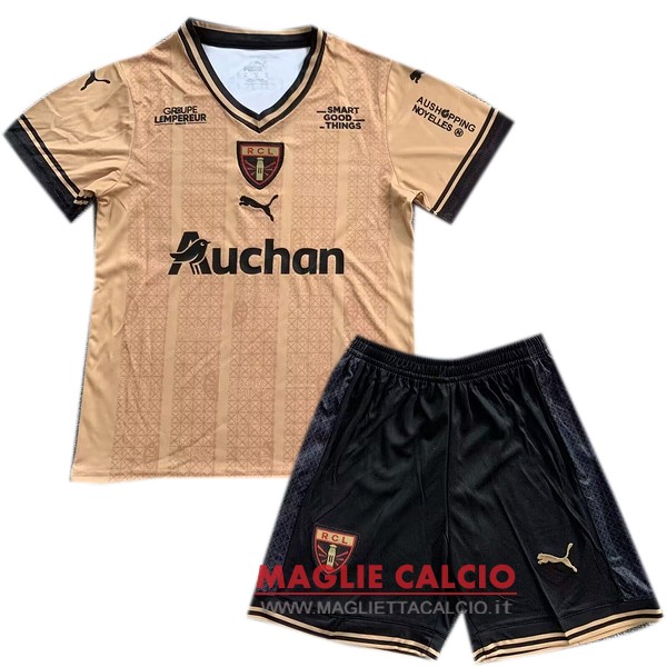 thailandia nuova speciale divisione magliette set completo uomo RC Lens 2022-2023 giallo