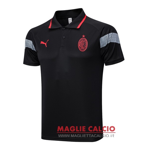 ac milan nero rosso magliette polo nuova 2023-2024