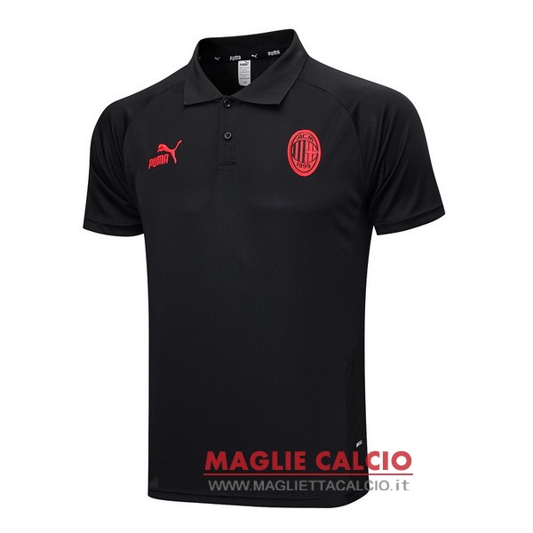 ac milan nero magliette polo nuova 2023-2024