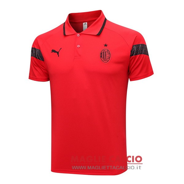 ac milan rosso magliette polo nuova 2023-2024