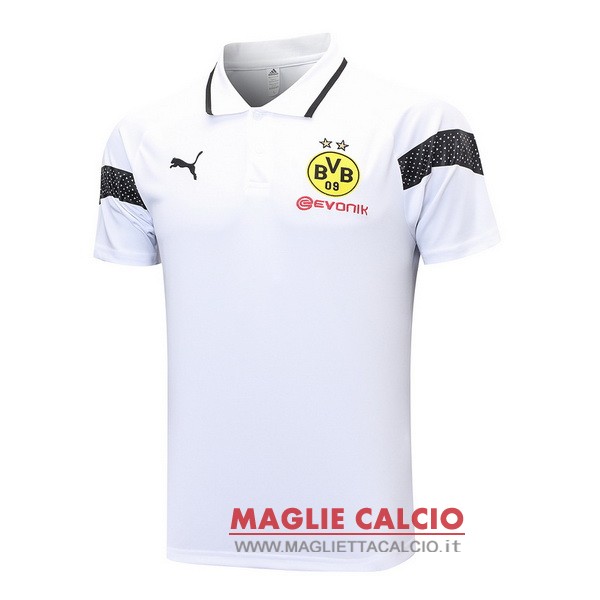 borussia dortmund bianco magliette polo nuova 2023-2024