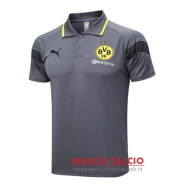 borussia dortmund grigio magliette polo nuova 2023-2024