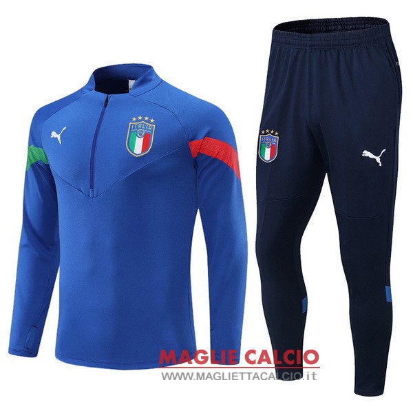 nuova italia insieme completo I blu felpa da allenamento 2022