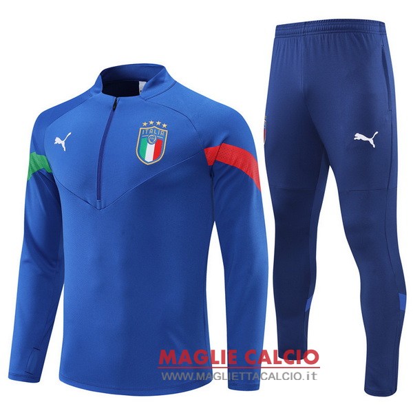 nuova italia insieme completo II blu felpa da allenamento 2022