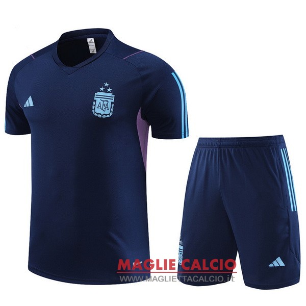 formazione bambino set completo maglia argentina 2023 blu II navy