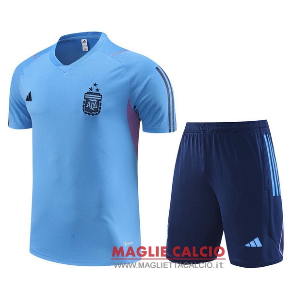 formazione bambino set completo maglia argentina 2023 blu