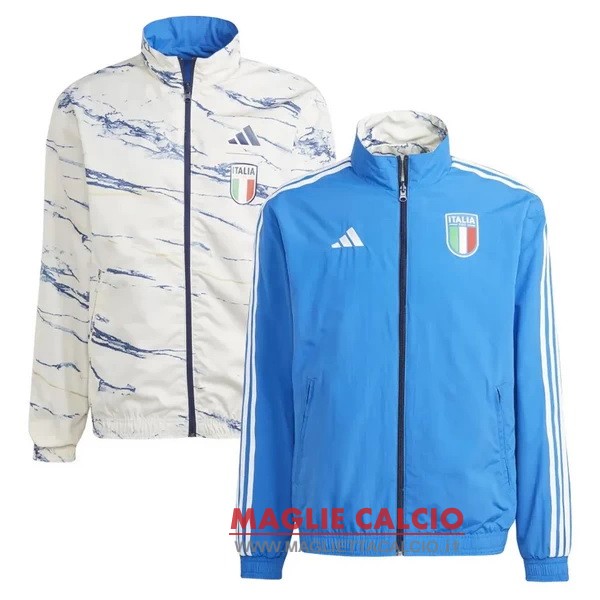 nuova italia blu bianco giacca a vento 2023