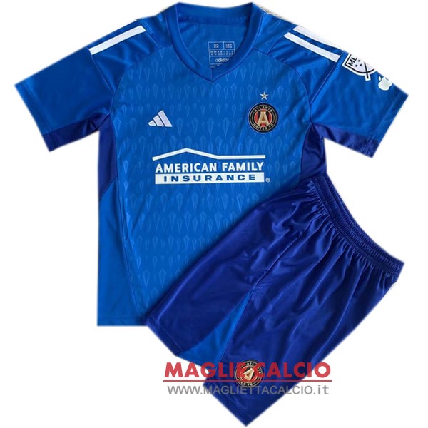 nuova magliette portiere atlanta united set completo bambino 2023-2024 blu