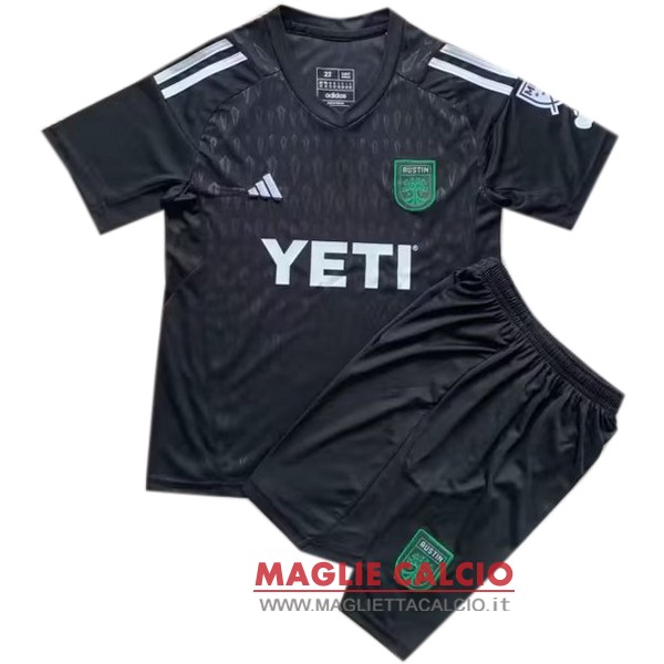 nuova magliette portiere austin fc set completo bambino 2023-2024 nero