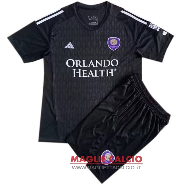 nuova portiere divisione magliette orlando city set completo uomo 2023-2024 nero