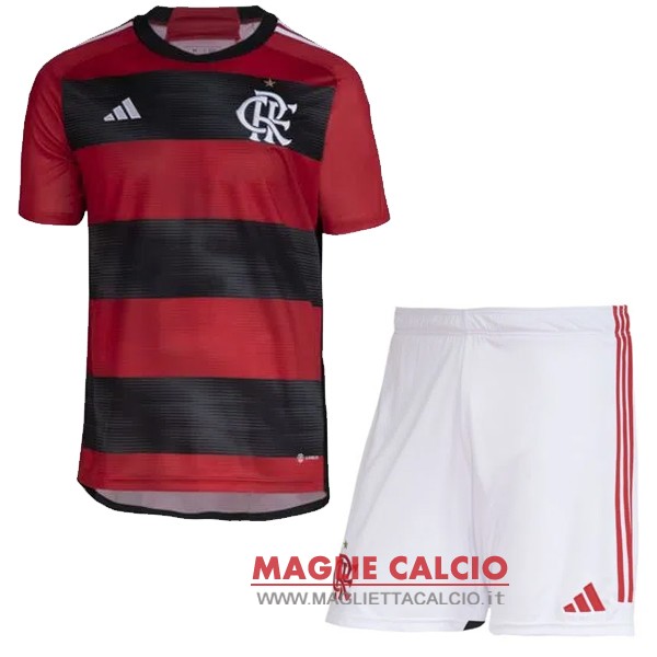 nuova prima magliette flamengo set completo bambino 2023-2024