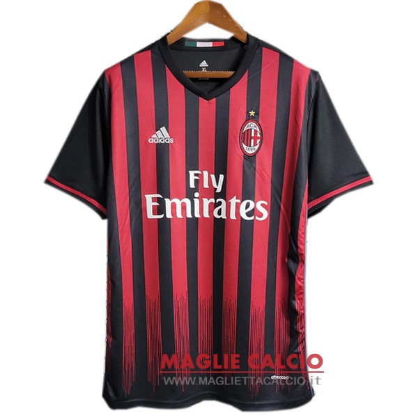 nuova prima divisione magliette ac milan retro 2016-2017