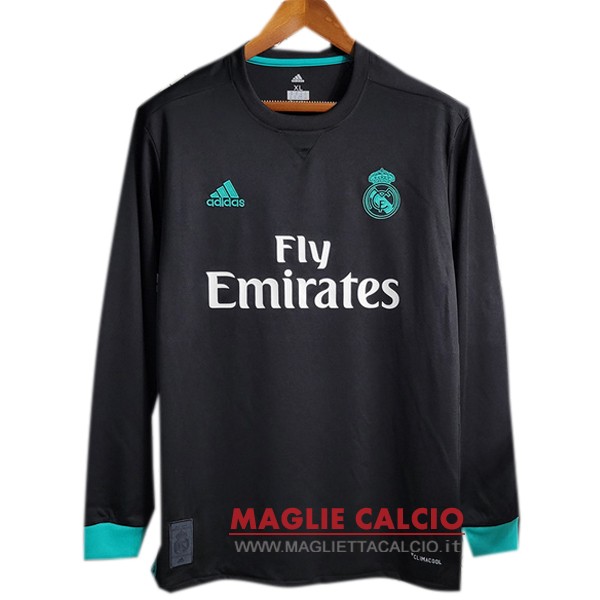 nuova seconda manica lunga divisione magliette real madrid retro 2017-2018