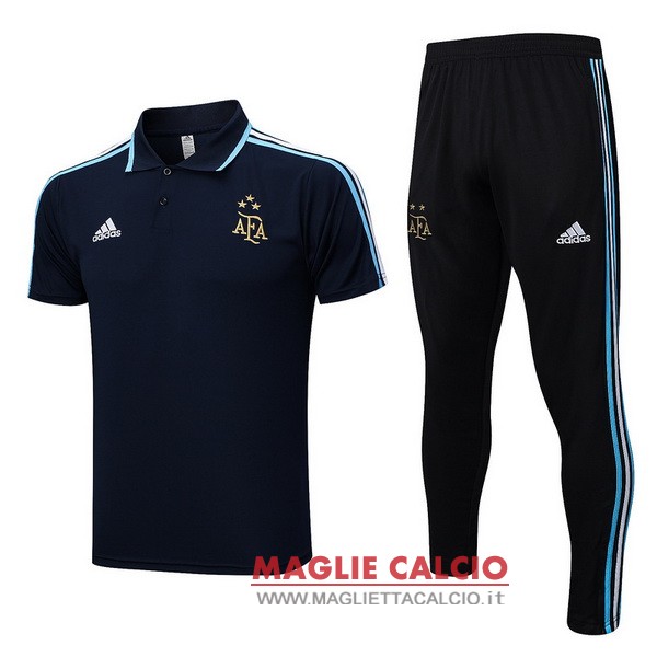 argentina set completo maglia blu I navy magliette polo nuova 2023