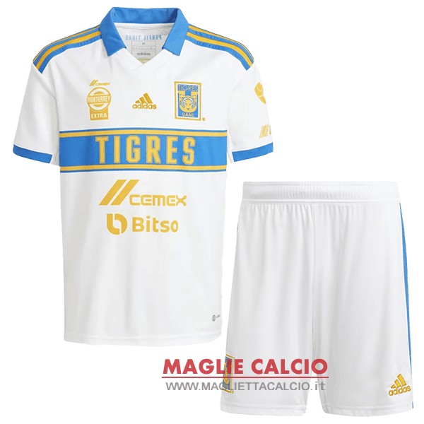 nuova terza maglietta set completo tigres bambino 2022-2023